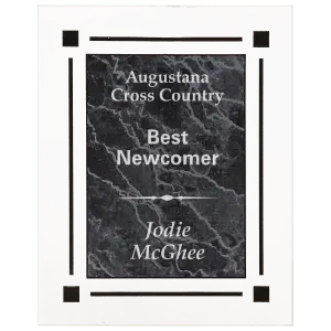 Black Marble Clear Plaque