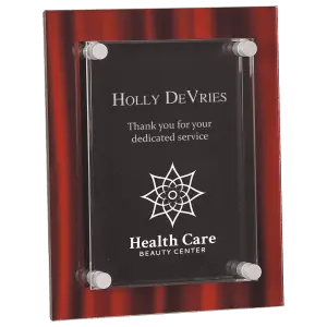 Small Red Velvet Stand-Off Acrylic Plaque