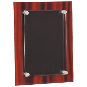 Large Red Velvet Stand-Off Acrylic Plaque