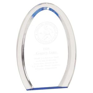 Blue Oval Halo Acrylic