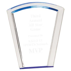 Blue Fan Halo Acrylic