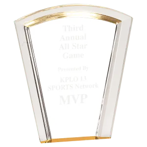 Gold Fan Halo Acrylic