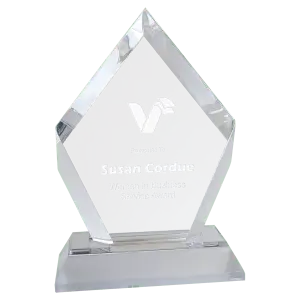 Silver Frosted Base Diamond Impress Acrylic