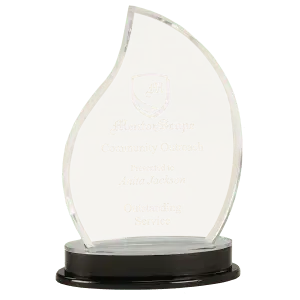 Silver Flame Impress Acrylic