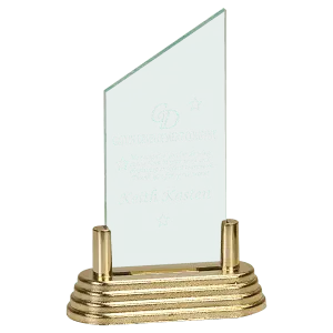 Jade Peak Acrylic with Gold Base