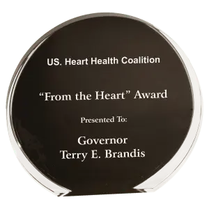 Large Black/Clear Luminary Circle Acrylic