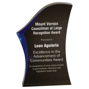 Large Black/Blue Luminary Surge Acrylic