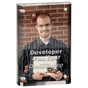 Small Clear/Black Magnetic Acrylic