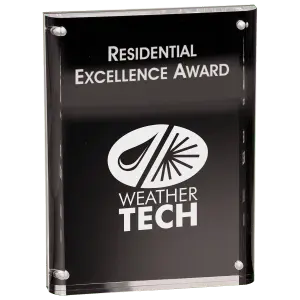 Large Clear/Black Magnetic Acrylic