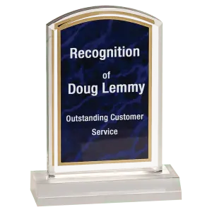 Purple Marbelized Acrylic Award