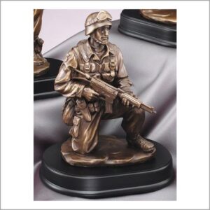 KNEELING WITH RIFLE DOWN