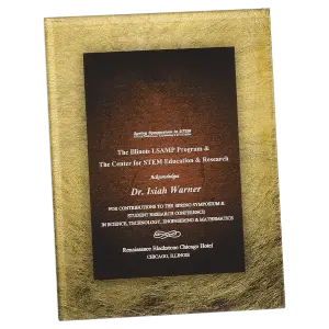 Gold/Burgundy Acrylic Art Plaque