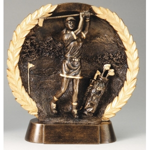 RESIN PLATE GOLF FEMALE