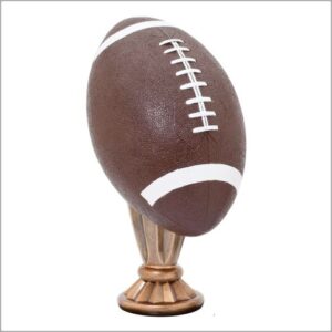 RESIN FOOTBALL PAINTED