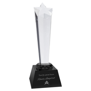 Crystal Rising Star with Black Base
