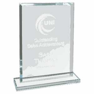 Premier Clear Rectangle Glass Award