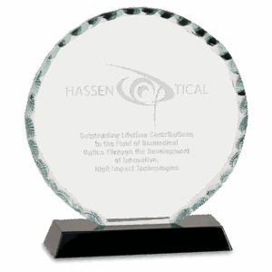 Premier Round Facet Glass Award