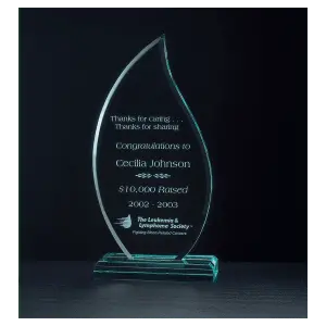 Flame Series Jade Acrylic Award