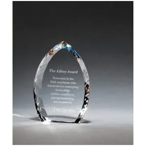 Crystal Flame with Jeweled Edge and Prism-Effect