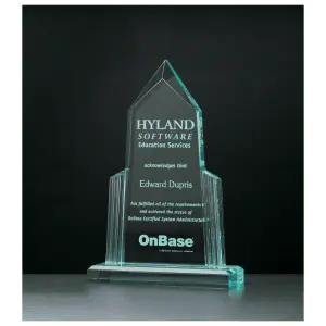 Spire Series Clear Acrylic Award