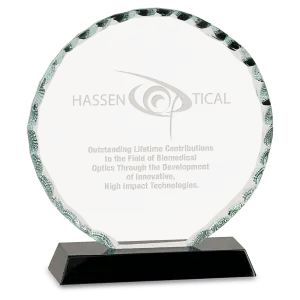 Premier Round Facet Glass Award