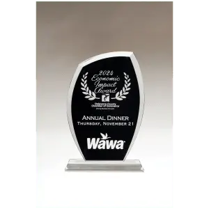 Tidal Series Clear Glass with Black Painted Background